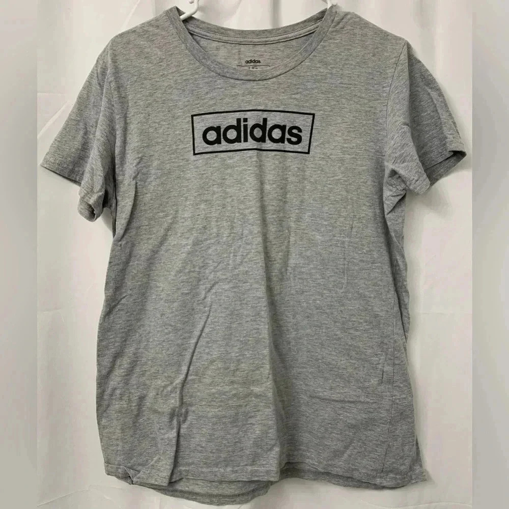 Women’s Adidas Box Gray T-Shirt Size Large Pre-Owned Excellent Condition - Picture 3 of 6